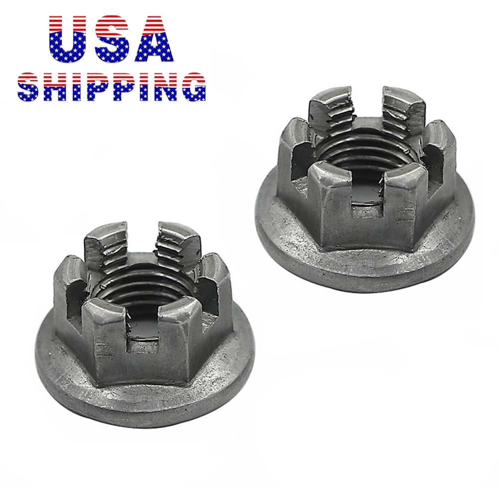 Rear Axle Castle Hub Nuts Set for Yamaha Raptor 660 350 Banshee Blaster YFZ450