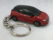 NISSAN  LEAF  (red)    CUSTOM MADE DIE-CAST KEY CHAIN KEYCHAIN