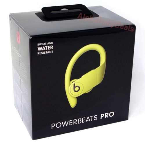 NEW Beats by Dr Dre Powerbeats Pro Totally Wireless Earphones Spring Yellow - Afbeelding 1 van 5