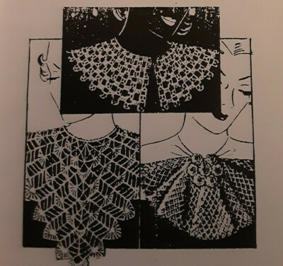 1136 Vintage LW Collars x3 Pattern to CROCHET  (Reproduction)