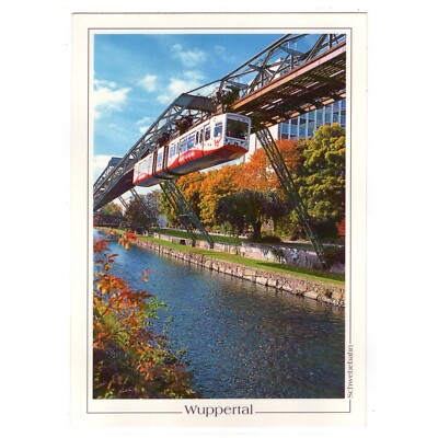 AK Wuppertal / Schwebebahn am Beer-Sheva-Ufer