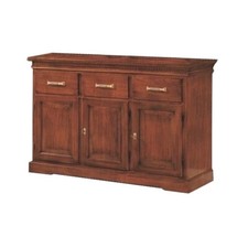 MOBILE CREDENZA MADIA 3P + 3C IN LEGNO ANTE BUGNATE VARIE FINITURE LM 1223