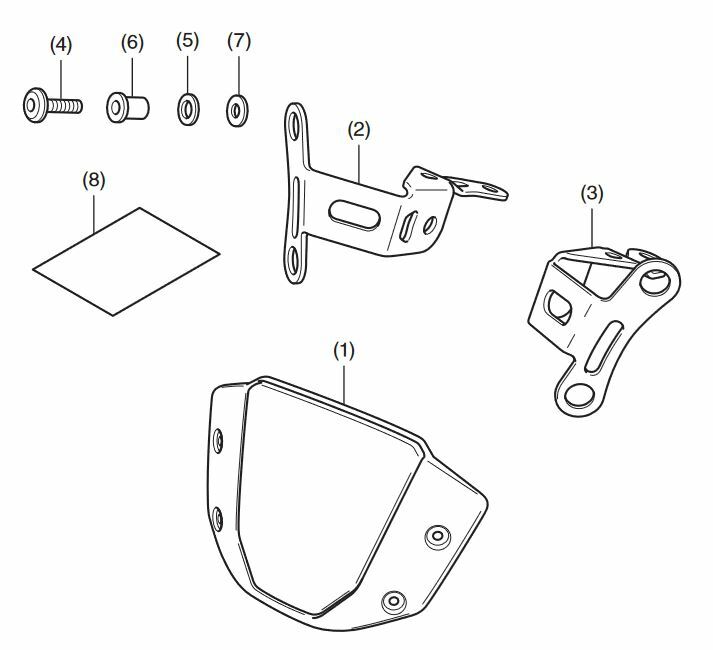 2018-2019 Genuine Honda CB1000R Meter Visor 08R72-MKJ-D00 | eBay
