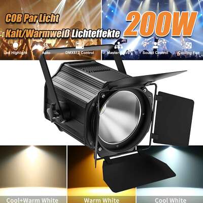 200W COB ED Par Bühnenlicht Strahler Spot Licht DMX Theater Filmstütze Strahler