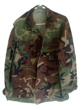 US Air Force Woodland Camo Combat BDU Jacket Medium Regular 53