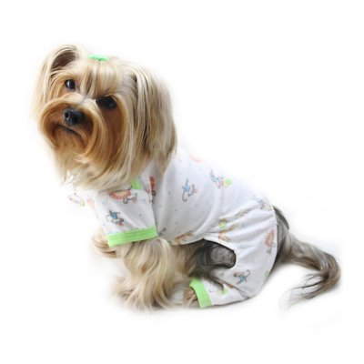 Klippo Dog Clothes Party Animal Pajamas XS-XL Puppy Pet Loungewear Cotton 