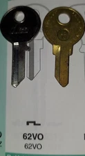 BMW, OPEL, VW, D.K.W., Volkswagen, Volvo, Vintage 62VO Key Blank.