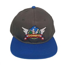 Baseball Cap - Sonic the Hedgehog - Classic Logo Gray/Navy Adjustable Snapback
