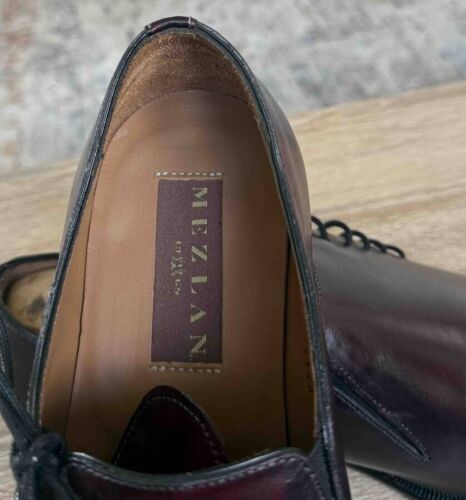 MEZLAN CUSTOM BURGUNDY OXFORDS / SHOES MEN SZ 9 MED - Foto 7 di 8
