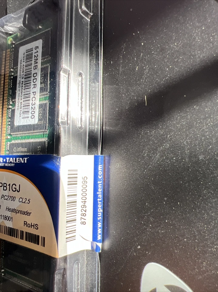 Super Talent 1 GB DIMM 333 MHz DDR Memory (D27PB1GJ) - Image 4 of 4