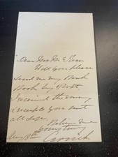 Earl of Carrick Signed Letter From Mount Juliet, Thomastown