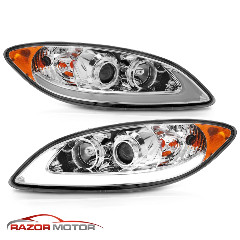 [Plank LED Bar]2008-2016 For International ProStar Chrome Projector Headlights - Изображение 2 из 4