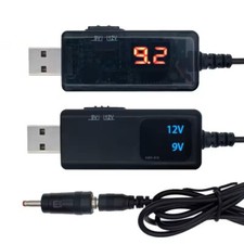 ADATTATORE BOOSTER STEP-UP USB DA 5V a 9V-12V ELEVATORE DI TENSIONE+JACK 5,5MM