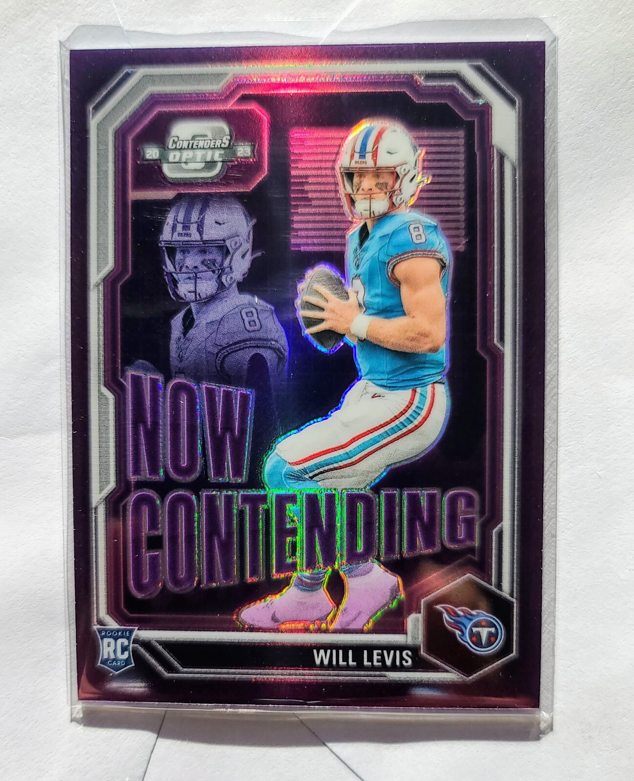 2023 Optic Contenders Will Levis Now Contending Case Hit SSP Titans