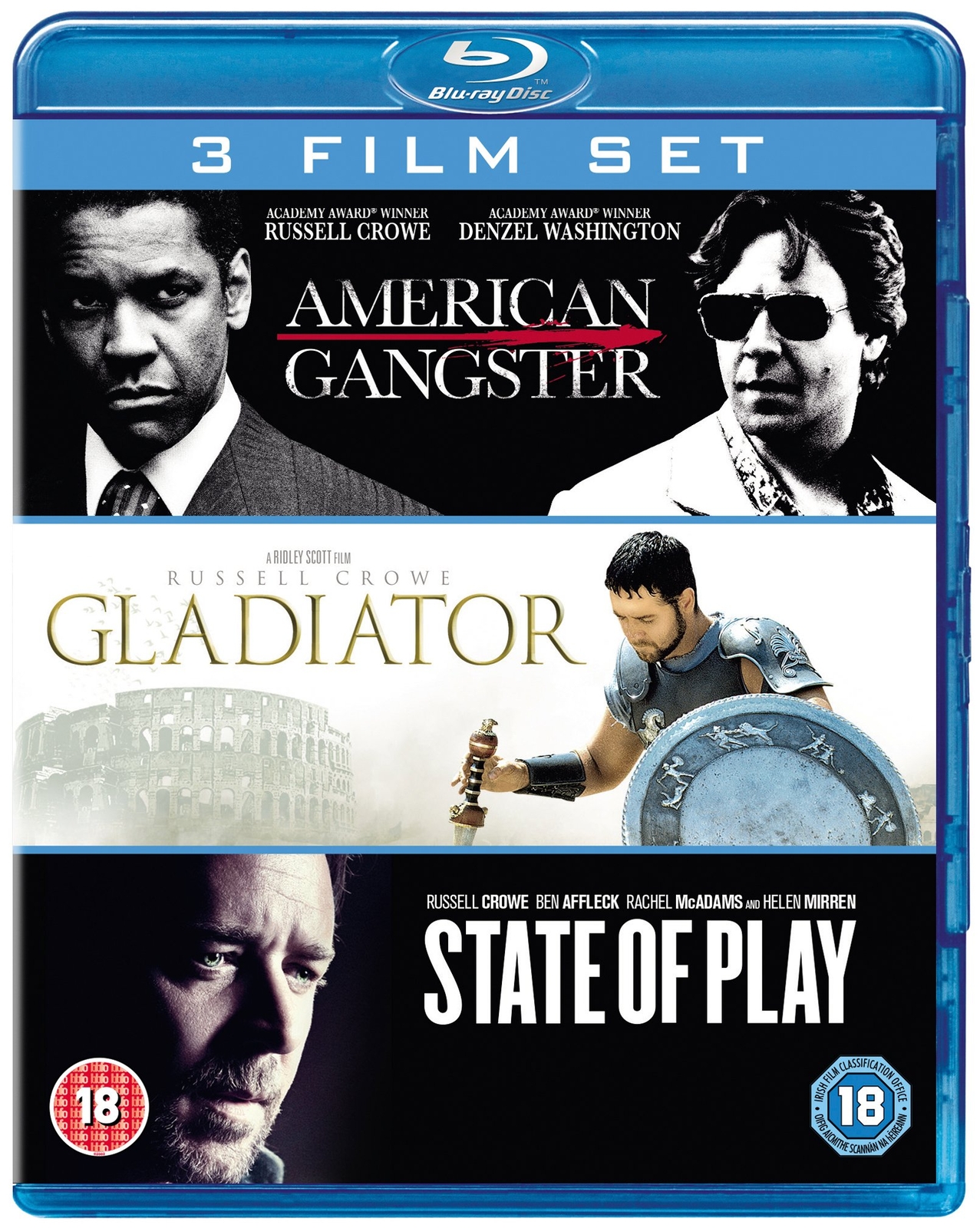 American Gangster/Gladiator/State Of Play (Blu-ray) Russell Crowe Josh Brolin