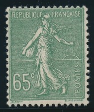 Timbre France 234** Type semeuse fond lignée  neuf sans Charnière