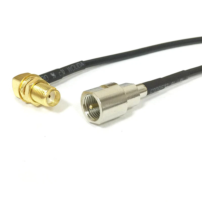 SMA female right angle to FME male plug pigtail cable RG174 20CM 8inch NEW - Image 2 of 4
