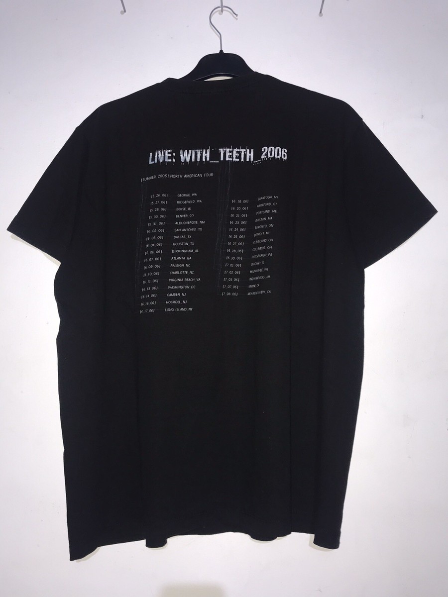 00s NINE INCH NAILS with teeth Tシャツ L 00s NINE INCH NAILS with