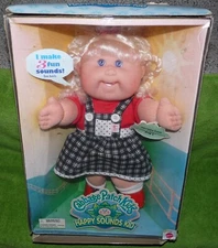 Cabbage Patch Kids Happy Sounds 1995 Mattel 14164 Davette Lori, NOS Damaged Box