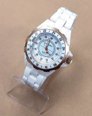 x Longbo Armbanduhr Damen Herren Analog Quarz Fashion Mode Keramik lac
