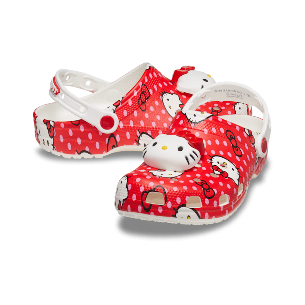 NEW CROCS Hello Kitty® Red Classic Clog 210575 RED | eBay