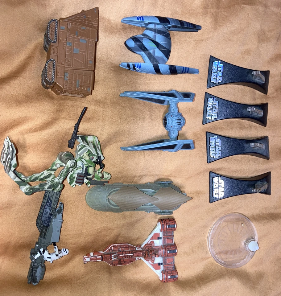 Смешанный лот микро машин Star Wars литой металл пластик доставка отдельно как есть - Изображение 2 из 2