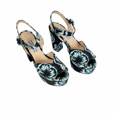 Prada Collection 1XP39A Tulipano Women's High Heel Pumps shoes