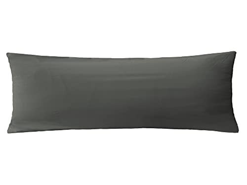 Soft Brushed Microfiber Fabric Zipper Pillow Body (20'' x 48'') Dark Grey - 第 1/5 張圖片