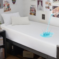 Twin XL Waterproof Mattress Protector, 80" x 39", White, 1 Pack - Machine Was...