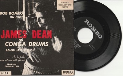 JAMES DEAN on Conga Drums 45 rpm record w/ picture cover DEAN'S LAMENT