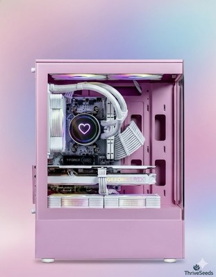 Pink Gaming PC | 7800X3D + 5070 | 32GB RAM + 2TB | 120mm AIO | Win 11 Pro