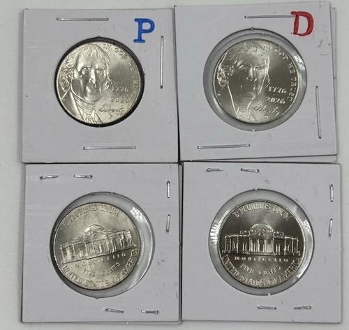 1776 2026 P D JEFFERSON NICKEL Semi-quincentennial  (2 coin set) ⭐READY 2 SHIP⭐