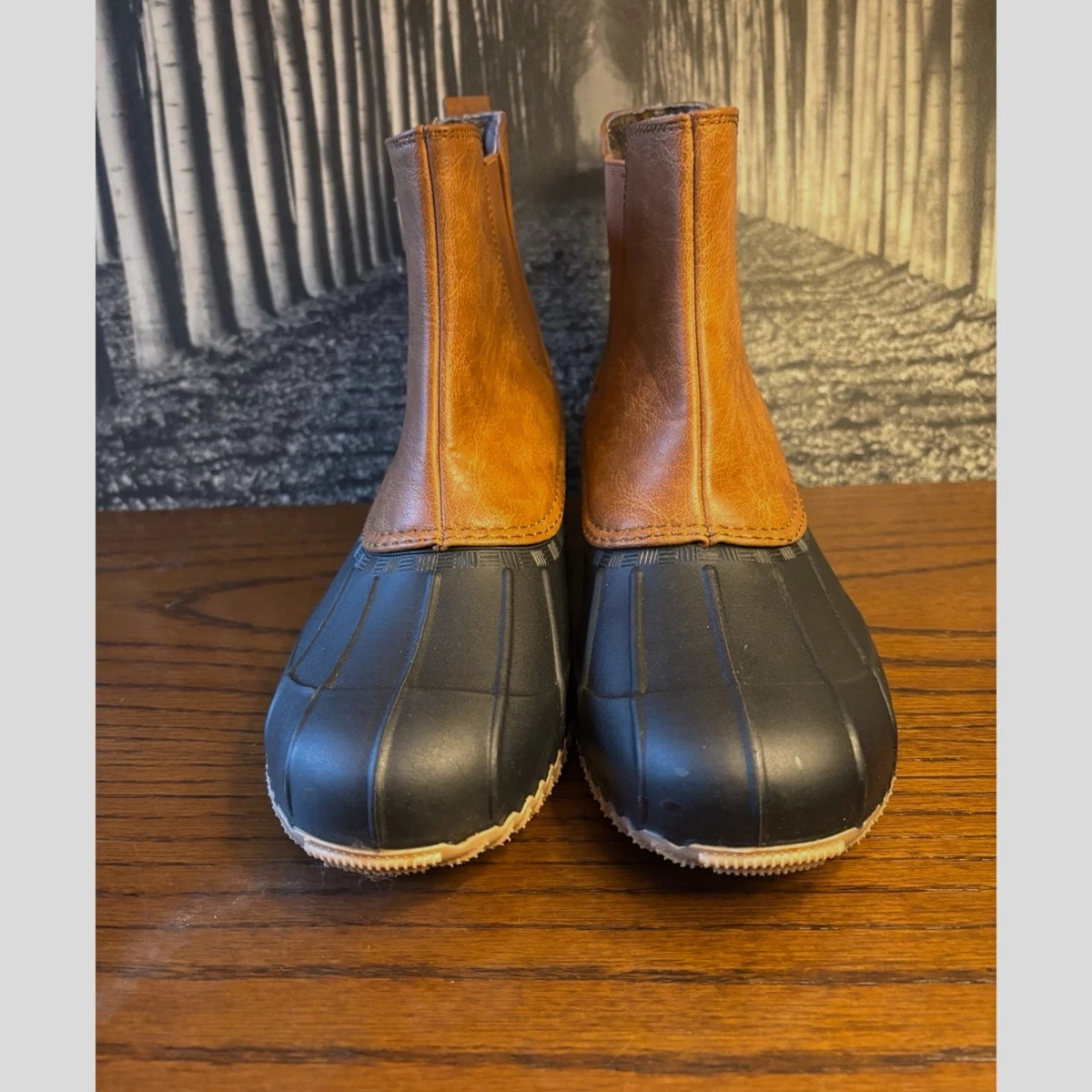 Magellan Outdoors Brown Waterproof Rain & Snow Ankle Boots with Orange Accent Magellan Outdoors Women main image 3