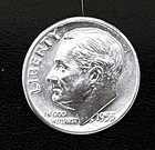 1955-D 10c SILVER Roosevelt Dime  BU  (R012)