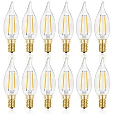 25 Watt Candelabra Bulbs E12 Led Bulb Dimmable 2700k Soft Warm White Chandelier
