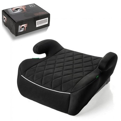 LST Autositzerhöhung i-Size R129 für Kinder 125-150 cm Schwarz Kindersitz Auto