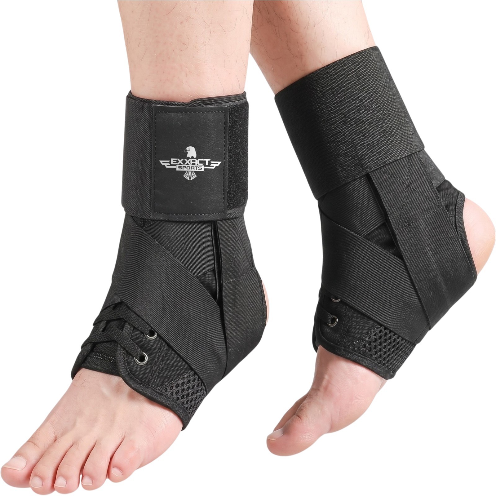 Exxact sports adjustable ankle brace for men & women – support & pain relief