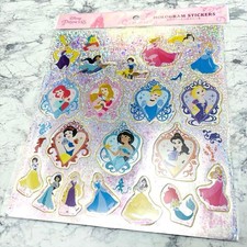 Disney Princess Holographic Stickers Lot Ariel, Cinderella, Rapunzel, LE,