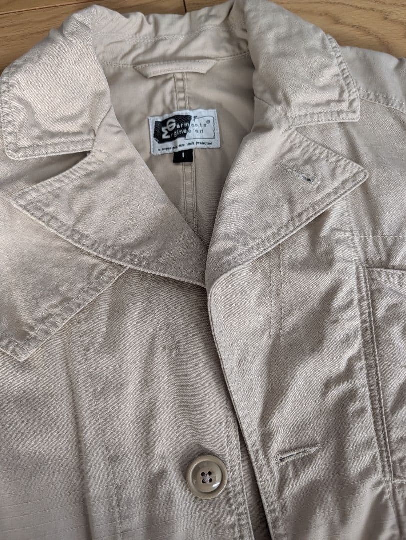 Engineered Garments Beige Work Jacket Size 1 - Ex… - image 4