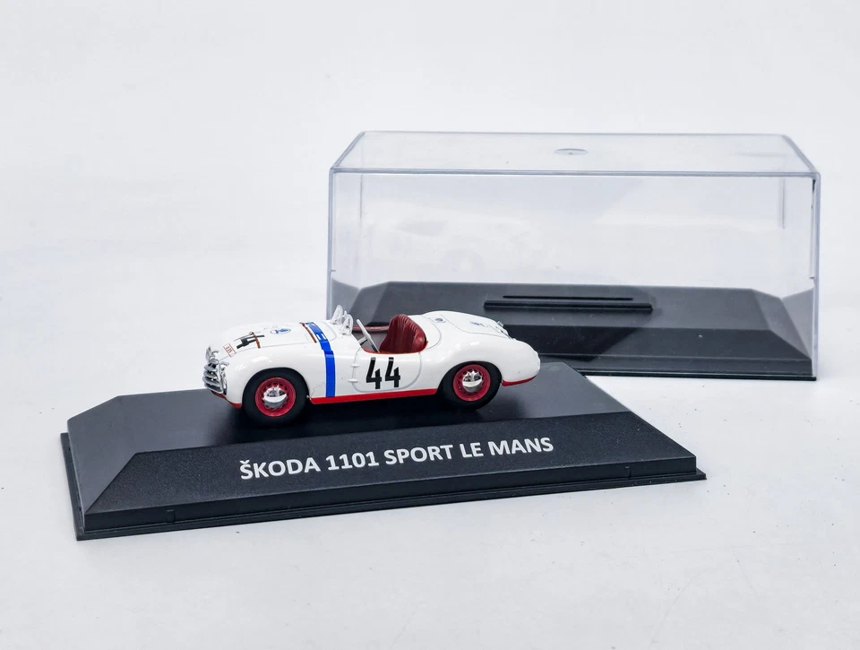 Skoda 1101 Sport Le Mans (1950) + Perspex Box DeA 1:43 - Image 2 of 4