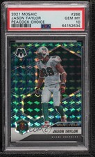 2021 Mosaic Man of the Year Choice Peacock Prizm Jason Taylor PSA 10 GEM MT 1da