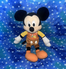 Disney Mickey Mouse Plush Stuffed Animal Small 6-14 in 2013 Orange Outfit F11
