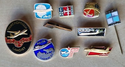 Vintage Antonov Flugzeug Airplane 26 12 24 30 Airlines Brosche Pin Anstecker
