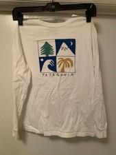 Patagonia Capilene Water People T Shirt Kids Boys Large 12 Long Sleeved Graphic