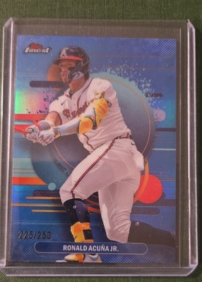 2025 Topps Finest - Uncommon Ronald Acuña Jr. #123 Sky Blue Refractor /250