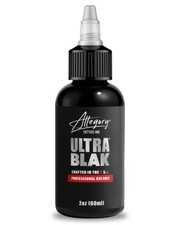 Allegory Tattoo Ink Ultra Blak, Premium Black Ink, Perfect 2 fl oz