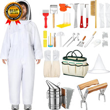 30 Pcs Beekeeping Supplies Tools Bee Suit Bee Keeping Starter Kit Bee Keeper