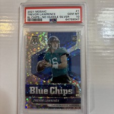 2021 Mosaic - Blue Chips Trevor Lawrence #1 No Huddle Silver Prizm (RC) PSA 10
