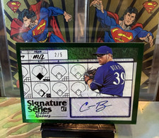 2019 Corbin Burnes Donruss Signature Series Green Ser# /5 Autograph Auto RC 1A