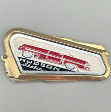 Hudson Italia Folding Key Fob Uncut G Blanks Gold-tone Enamel 1954-1955 Auto Vtg